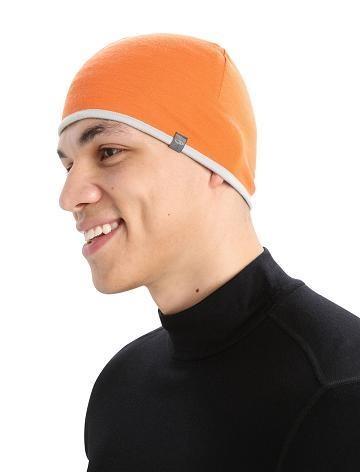 Icebreaker Unisex Merino Pocket Beanie Női Kalap Narancssárga Bézs | HU 1487AHKP